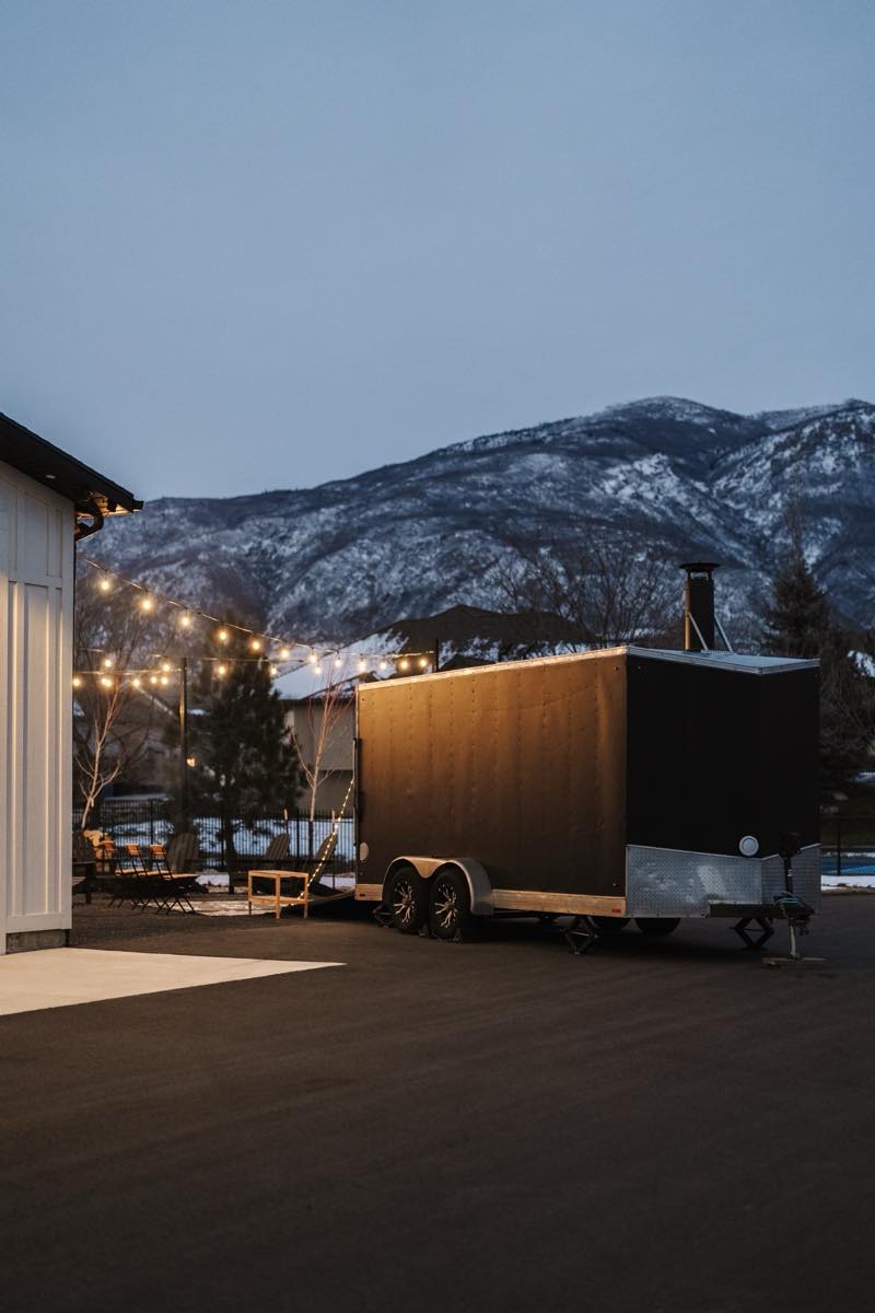 RO Sauna wood-fired barrel sauna exterior